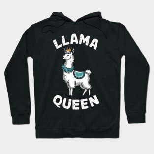 Llama Drama Queen Funny Llama posing shirt Hoodie